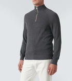 Brunello Cucinelli Cotton half-zip sweater