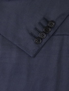 Kiton - Double-Breasted Cotton-Twill Blazer - Blue