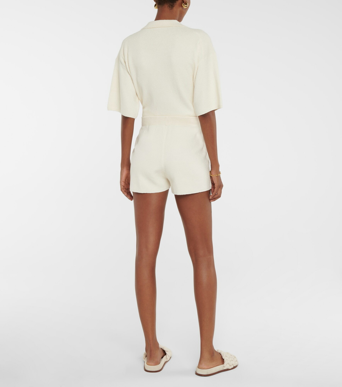 Joseph - Silk-blend toweling shorts