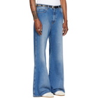 LU'U DAN Blue Denim Phat Jeans