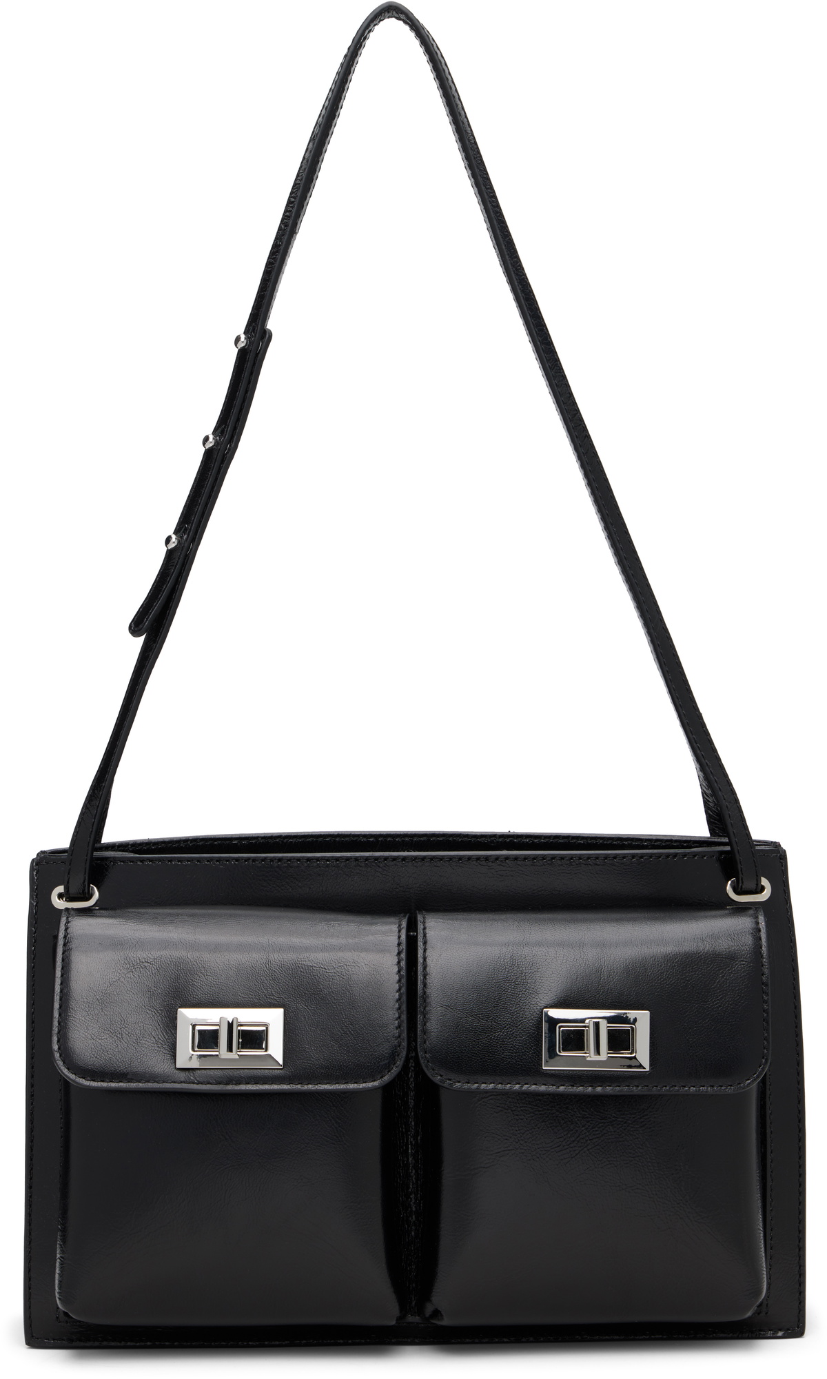 BY FAR Black Billy Tote Bag