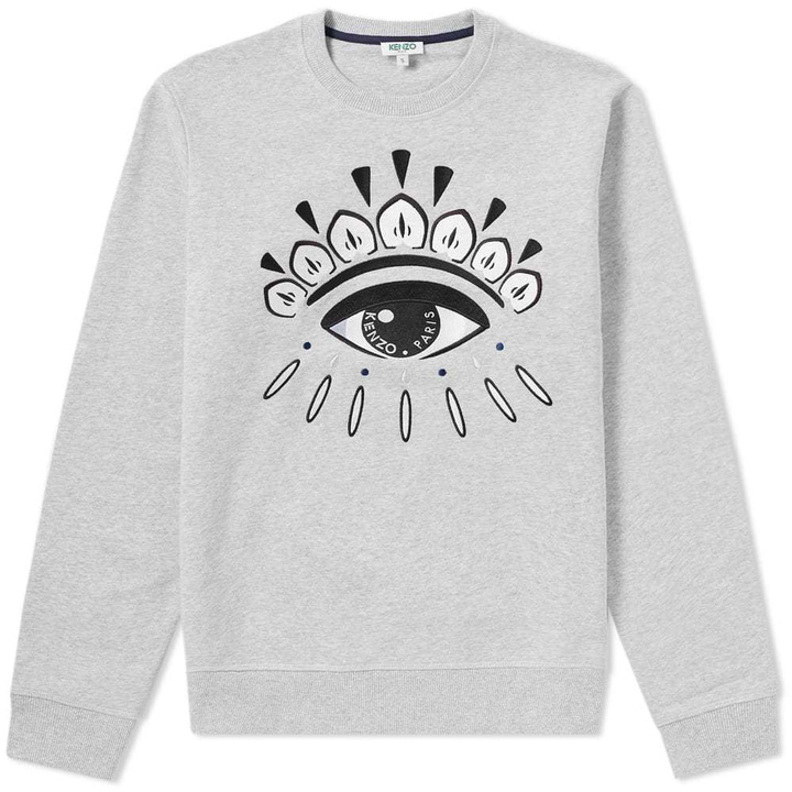 Photo: Kenzo Eye Embroidered Crew Sweat Grey