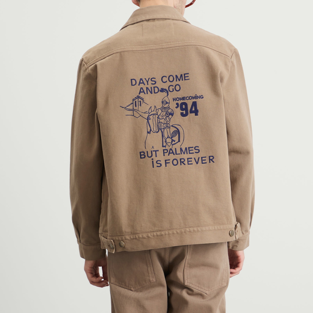 Palmes Men's Forever Zip Jacket in Fossil