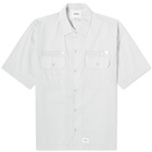 WTAPS Men's 03 WTVUA Short Sleeve Back Print Shirt in Grey