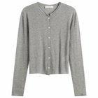 DUNST Women's Cardigan in Melange Grey