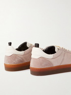 Officine Creative - Kombined Leather and Suede Sneakers - Pink