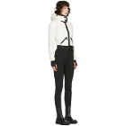 Moncler Grenoble Black and White Down Belted Jumpsuit