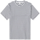 NN07 Men's Kurt Stripe T-Shirt in Navy Stripe