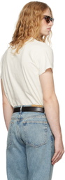 Re/Done White 'Club Mel' Tubular T-shirt