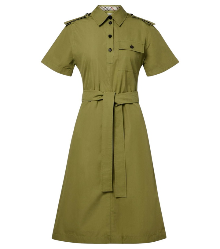 Photo: Burberry Belted cotton shirt dress