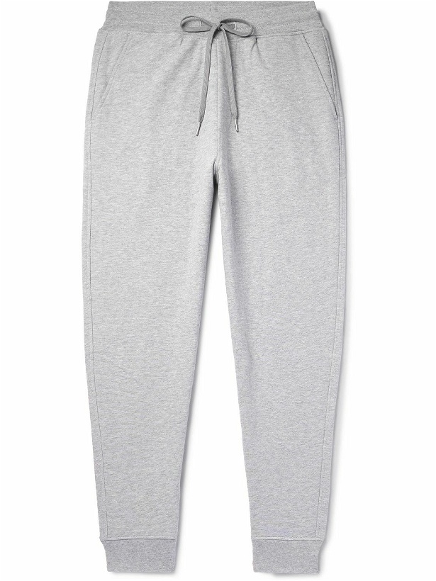 Photo: Håndværk - Tapered Organic Pima Cotton-Jersey Sweatpants - Gray