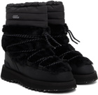 SUICOKE Black BOWER-TRab-HI-FUR Boots