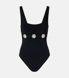 Karla Colletto Maya embellished swimsuit
