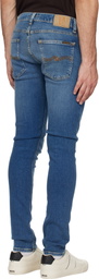 Nudie Jeans Blue Tight Terry Jeans