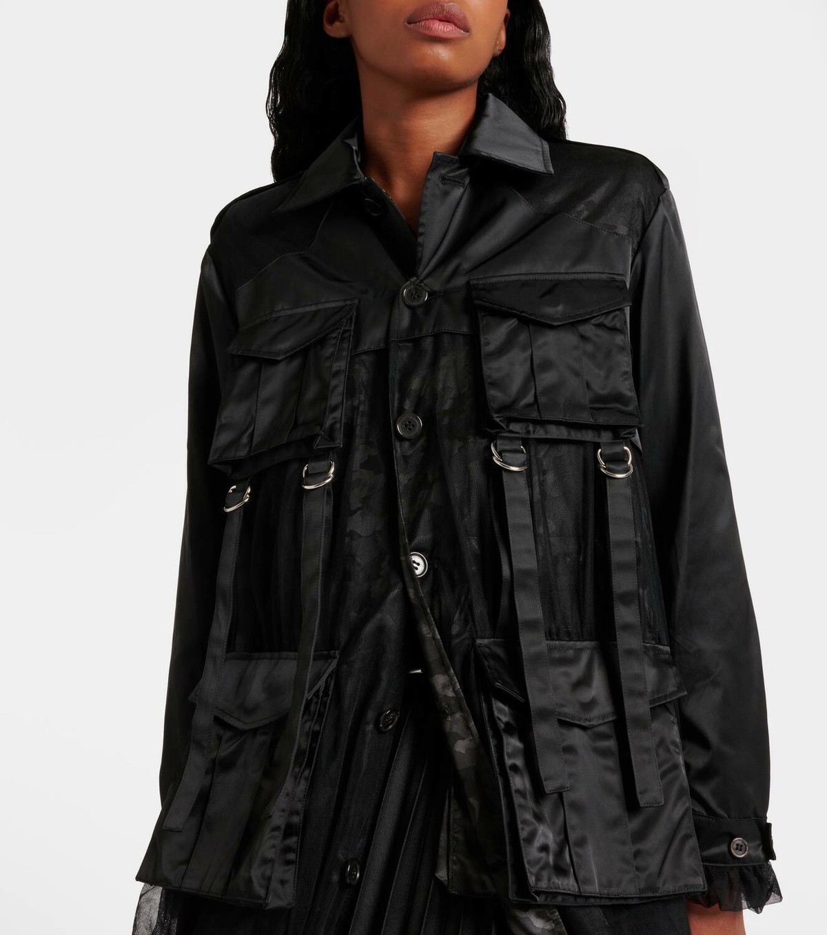 Noir Kei Ninomiya Reversible trench coat