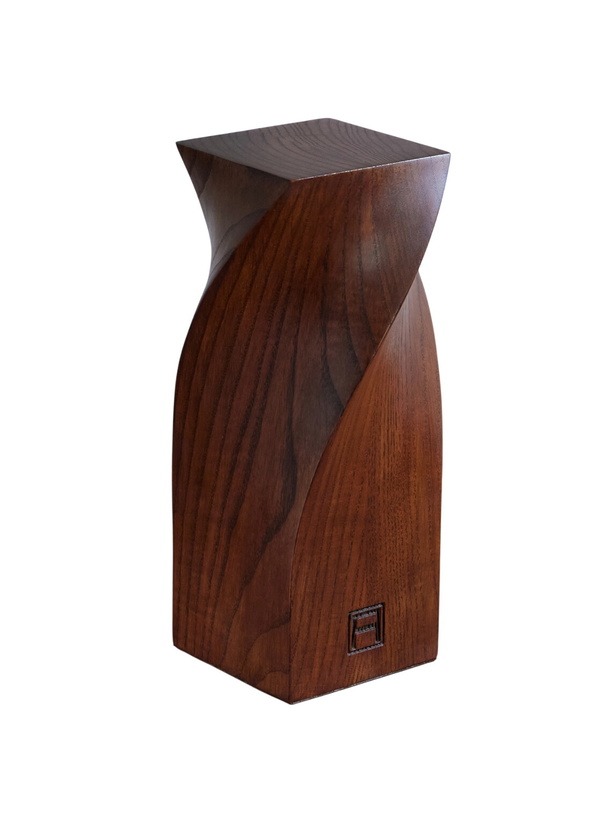 Photo: Assouline - Twist Wood and Suede-Trimmed Bookend