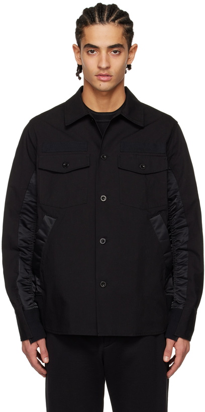 Photo: sacai Black Paneled Shirt