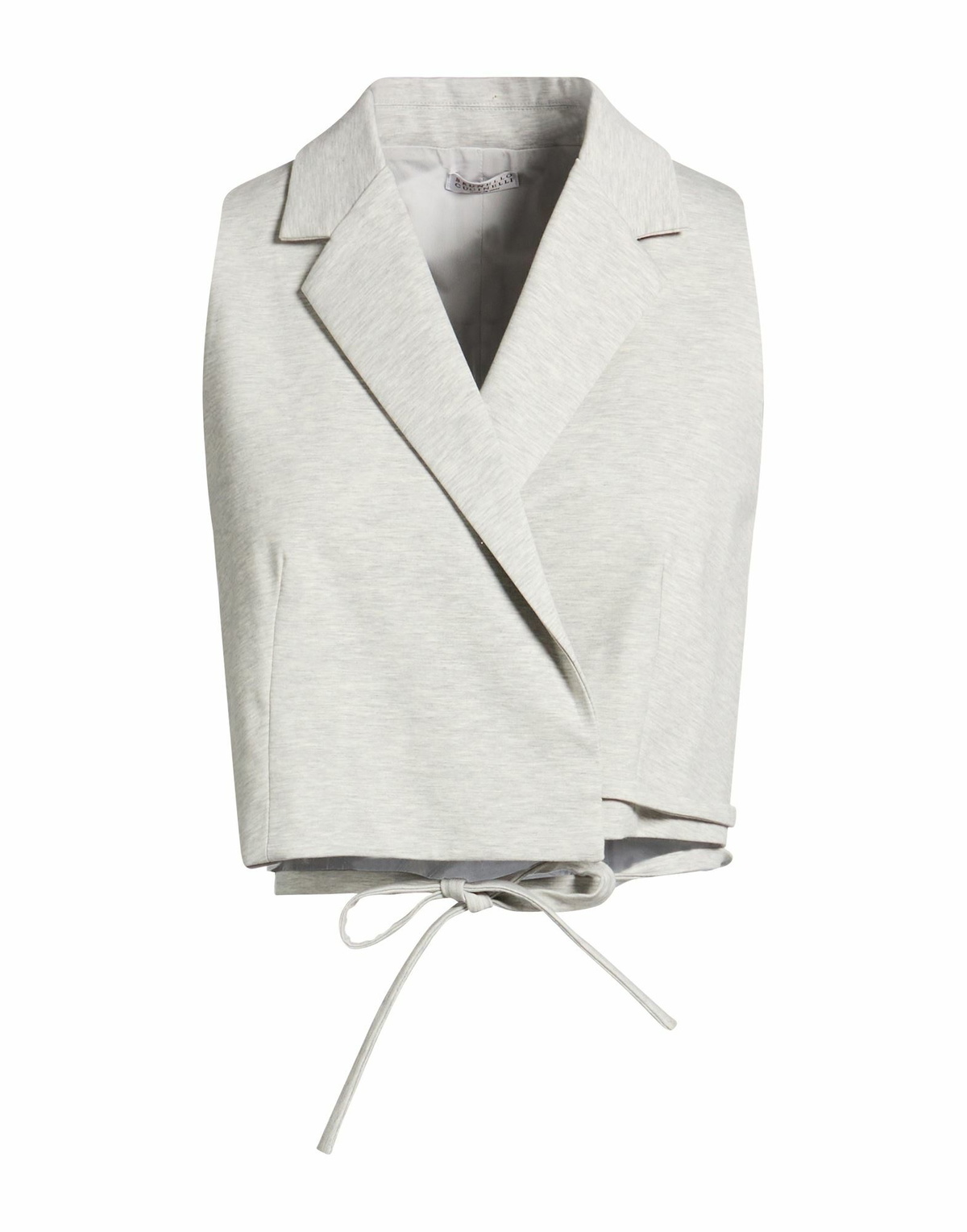 Brunello Cucinelli Womens Tailored Vest Light in Grey
