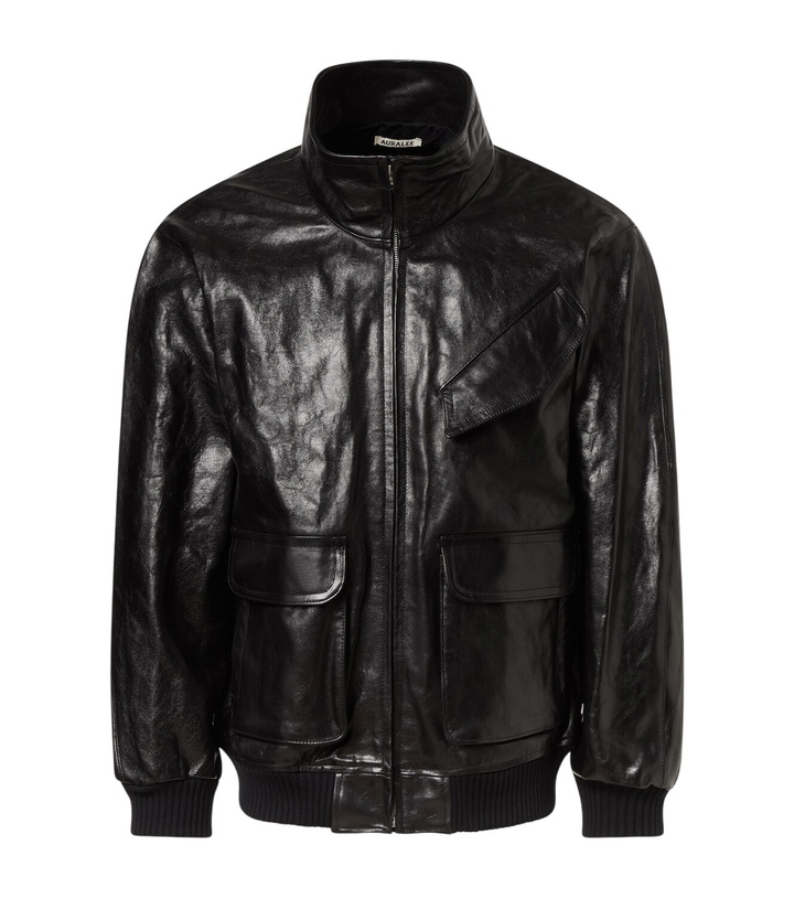 Photo: Auralee Leather bomber jacket