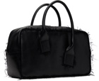 Y's Black Asymmetric Boston Bag