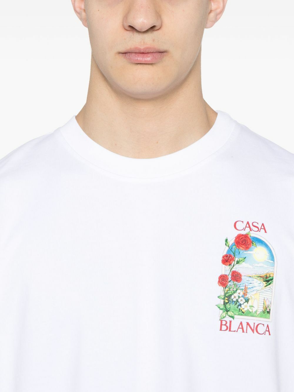 Casablanca T Shirts Spring/Summer Print Loose Cotton Short Sleeve T-Shirt main image 1