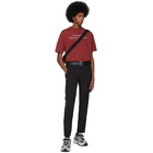 Palm Angels Burgundy Vintage Logo T-Shirt