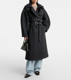 Ganni Belted wool and cashmere-blend coat
