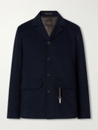 Slowear - Cotton and Cashmere-Blend Gabardine Blouson Jacket - Blue