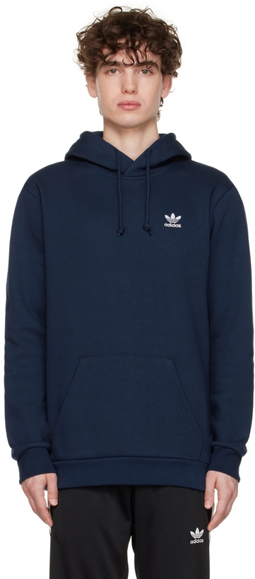 Photo: adidas Originals Navy Cotton Hoodie