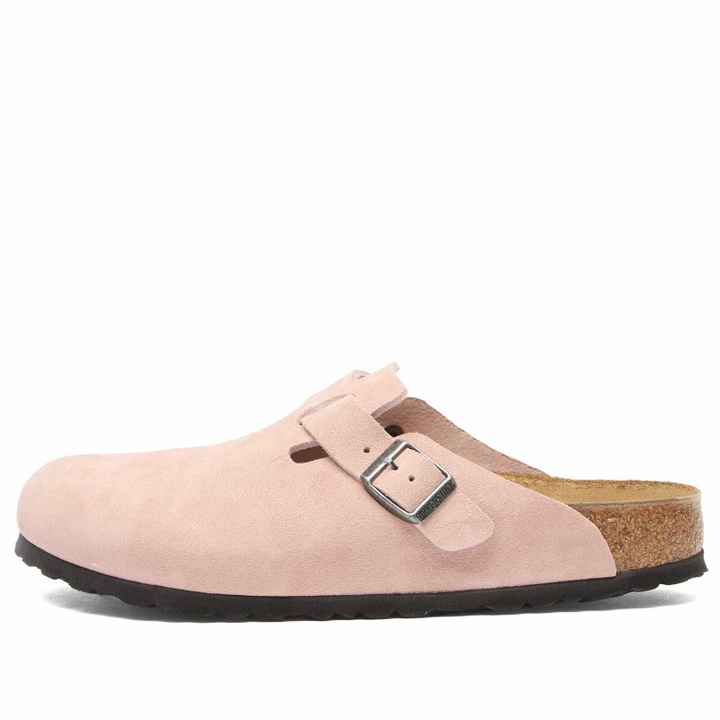 Photo: Birkenstock Women's Boston LEVE Clog - Pink Clay Suede