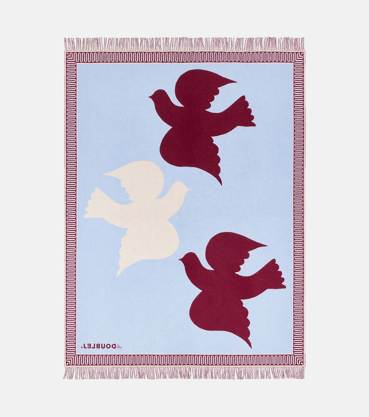 La DoubleJ Dove wool and cashmere blanket