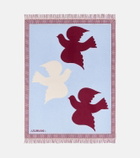 La DoubleJ Dove wool and cashmere blanket