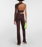 Roberta Einer Disco flared cotton knit pants