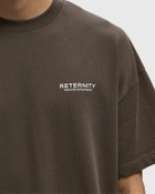 Reternity CREATIVE DEPT T-SHIRT Brown Mens Shortsleefe