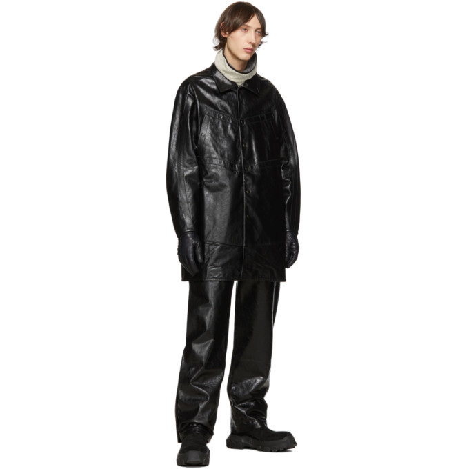 Kiko Kostadinov Black Leather Irene Trousers Kiko Kostadinov Kiko Kostadinov Black Leather Irene Trousers Kiko Kostadinov