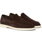 Loro Piana - Summer Walk Suede Loafers - Men - Brown