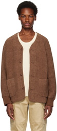 Kijun Brown Drop Shoulder Cardigan