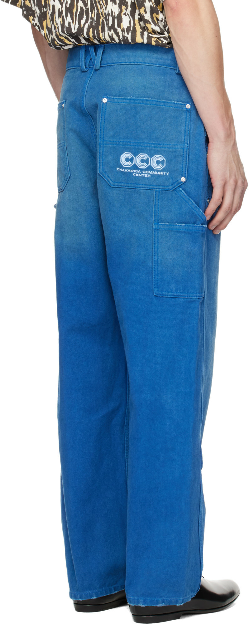 WILLY CHAVARRIA Blue Workwear Carpenter Trousers