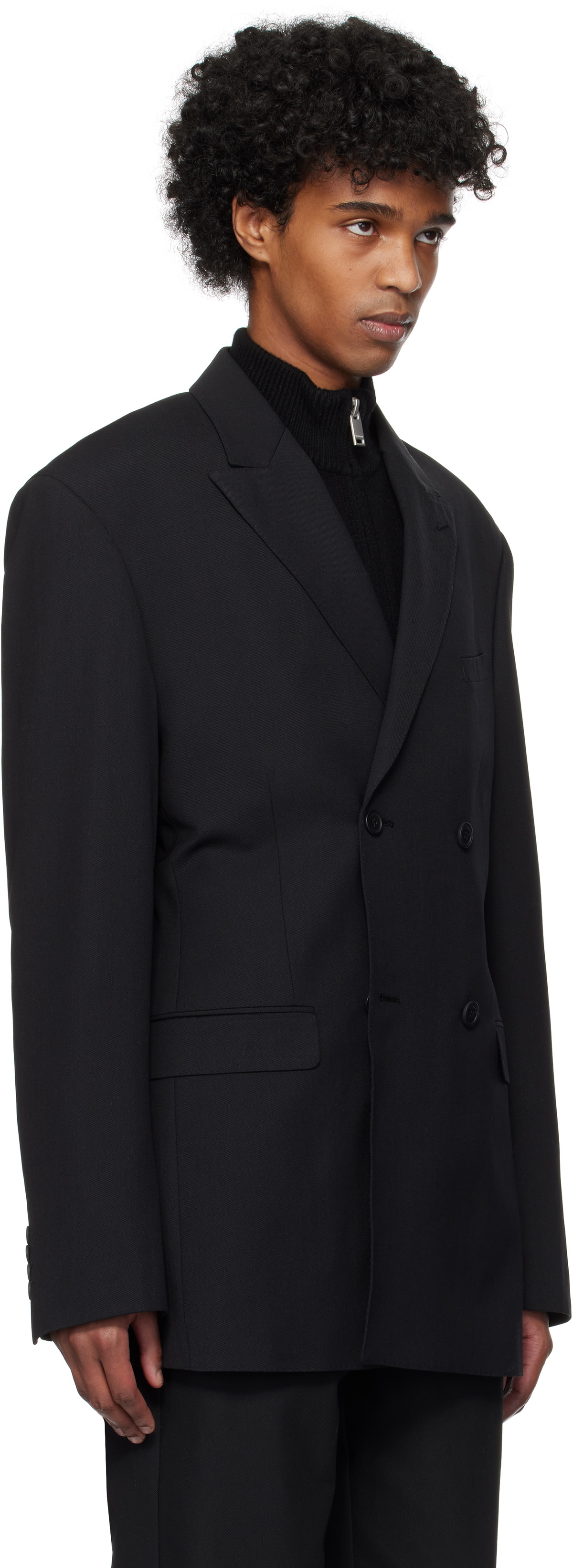 Han Kjobenhavn Black Double Breasted Blazer