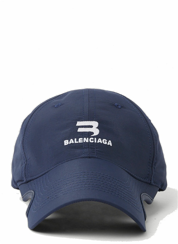 Photo: Notched Baseball Cap in Blue