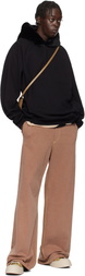 Marni Black Brushed Organic Cotton & Faux-Fur Hoodie