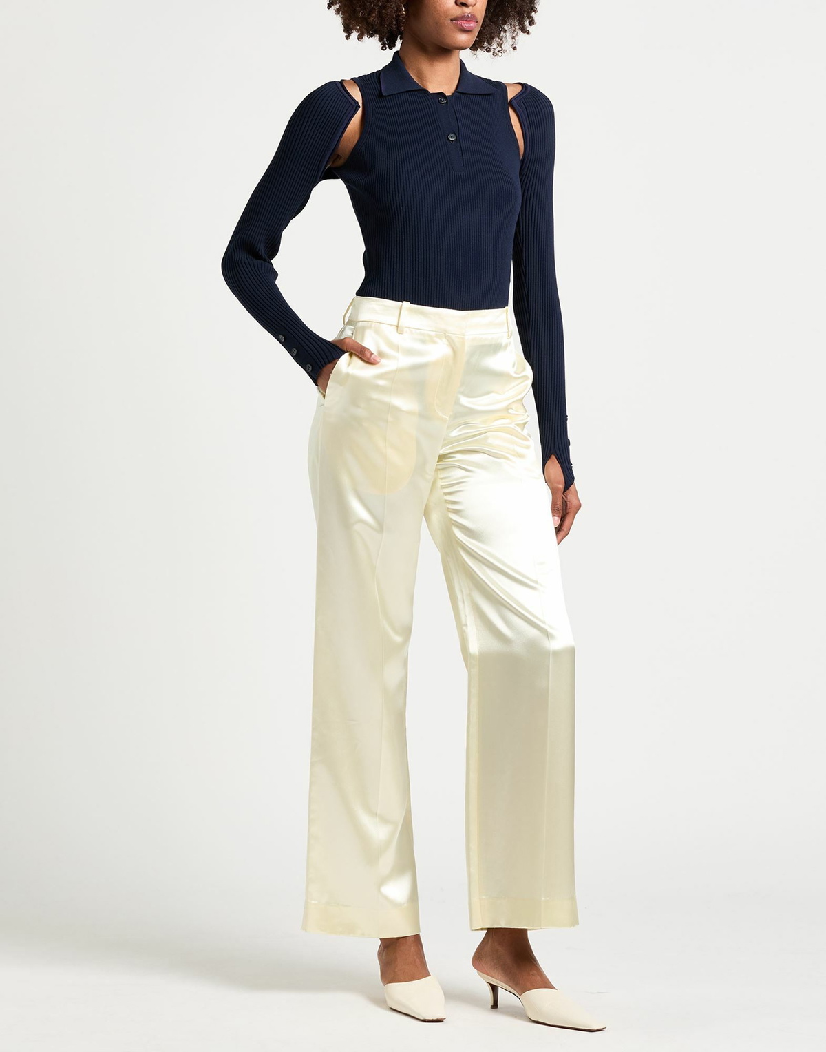 Jacquemus Womens Bodysuit in Navy