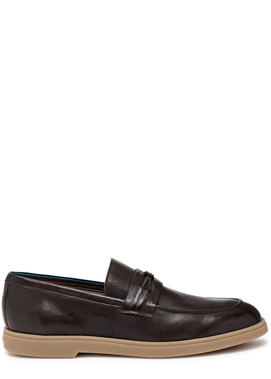 Paul Smith Montalcini Grained Leather Loafers Brown Paul Smith