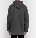 Balenciaga - Oversized Printed Cotton-Blend Jersey Hoodie - Gray