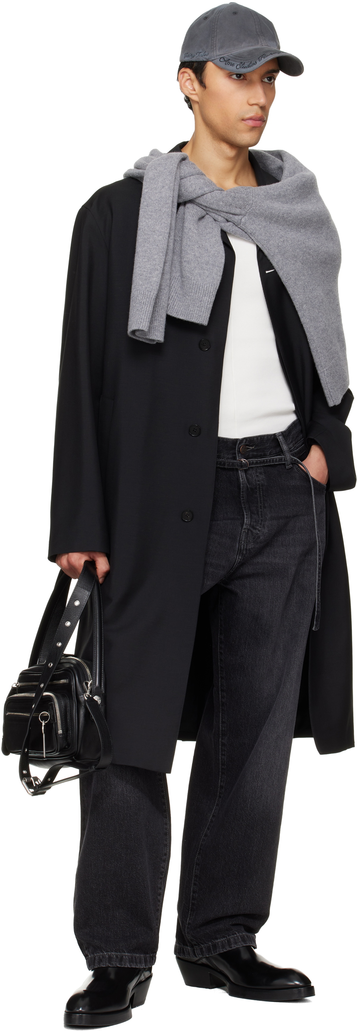 Acne Studios Black Camero Party Bag