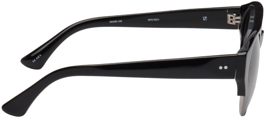 Dries Van Noten Black Linda Farrow Edition 152 C4 Sunglasses