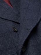 Rubinacci - Ulster Double-Breasted Checked Wool Coat - Blue