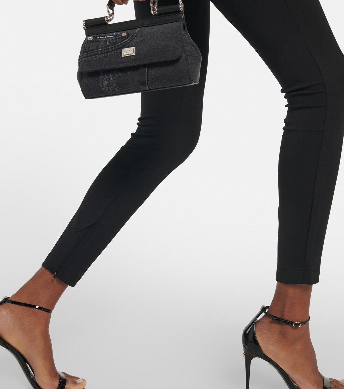 Dolce&Gabbana - High-rise cutout skinny pants