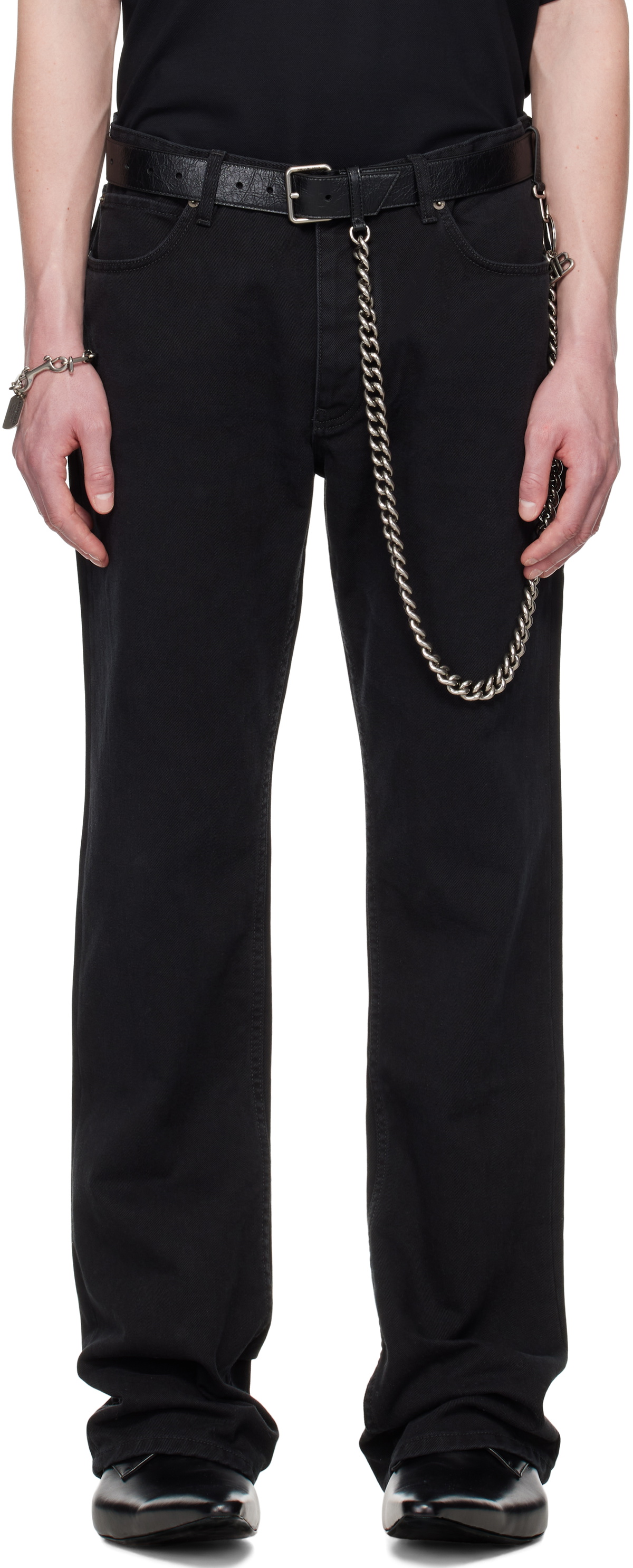 Balenciaga Black Straight Fit Jeans Balenciaga
