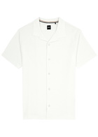 Boss Powell Cotton Shirt White
